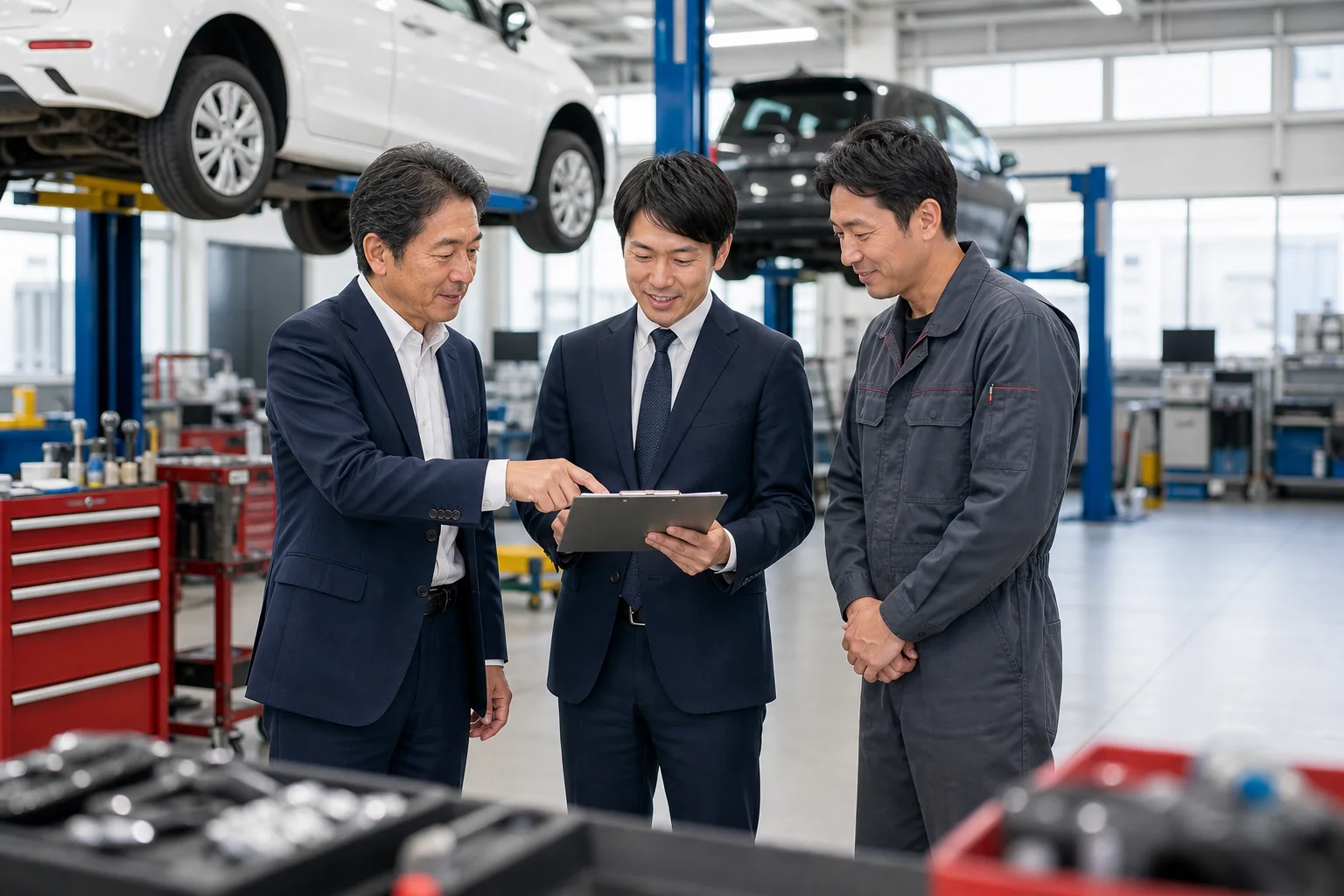 自動車整備工場の引き継ぎ準備